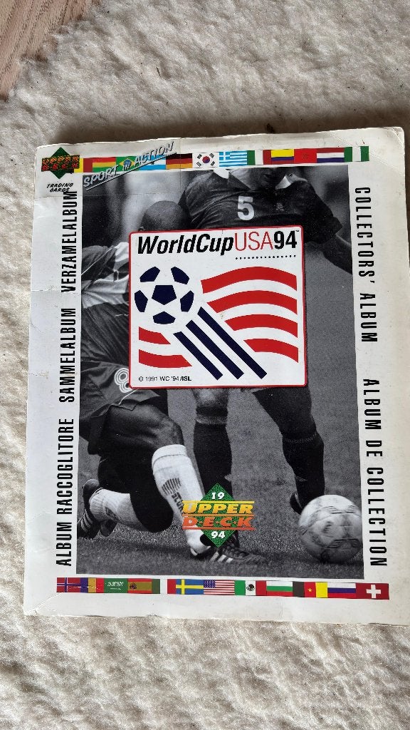 Upper Deck World Cup USA '94 – compleet verzamelalbum, Ophalen of Verzenden, Zo goed als nieuw, Buitenlandse clubs, Poster, Plaatje of Sticker