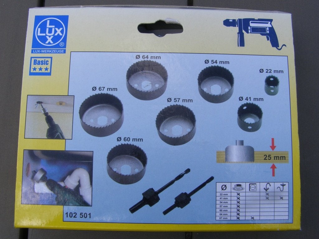 Lux-tools 7-delige cirkelzaag set, Ophalen of Verzenden, Zo goed als nieuw