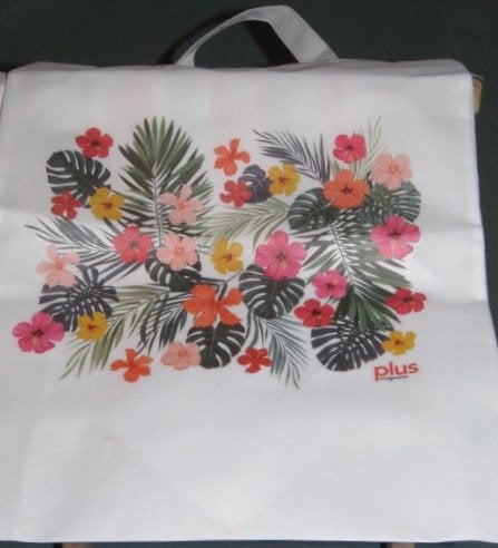 Tasje met bloemenprint, Ophalen of Verzenden, Zo goed als nieuw, Wit, Overige typen