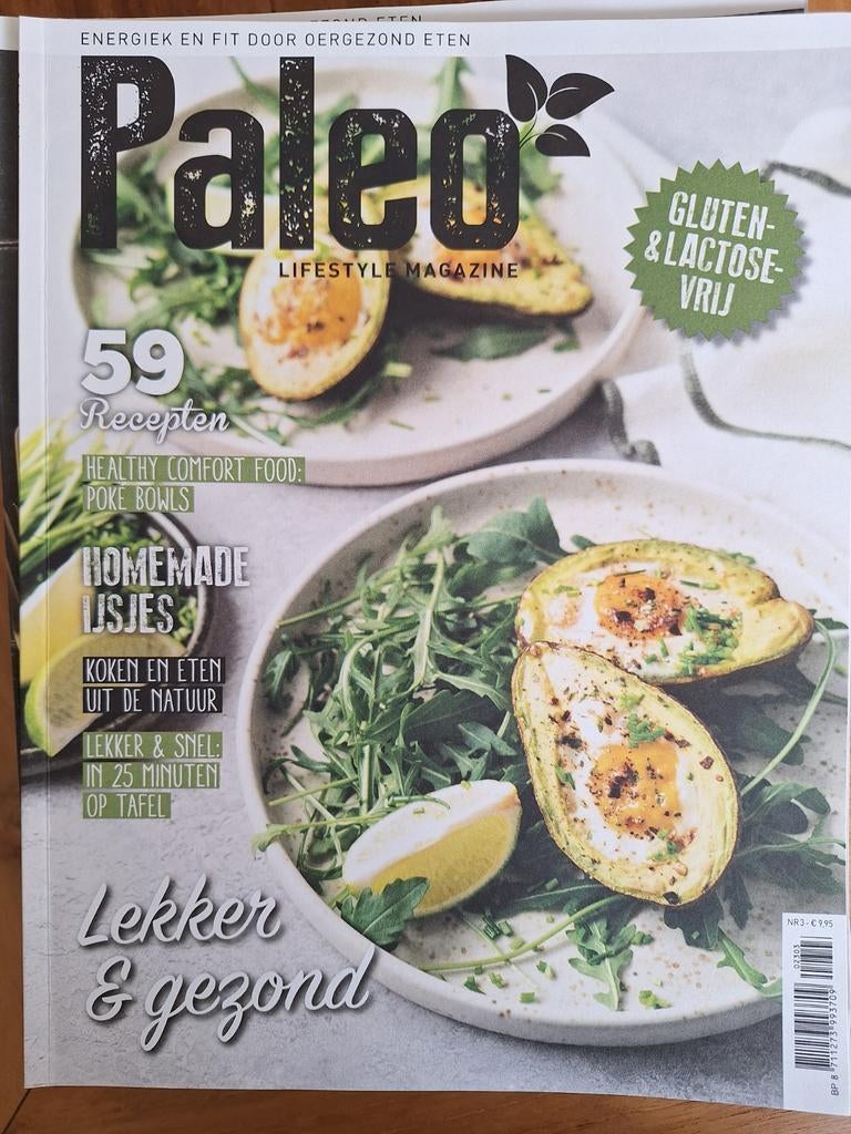 Paleo dieet 8x tijdschrift, Ophalen of Verzenden, Zo goed als nieuw, Damesbladen
