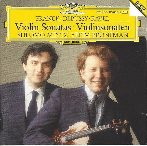FRANCK DEBUSSY RAVEL Violin sonatas CD MINTZ BRONFMAN, Ophalen of Verzenden, Modernisme tot heden, Gebruikt, Kamermuziek