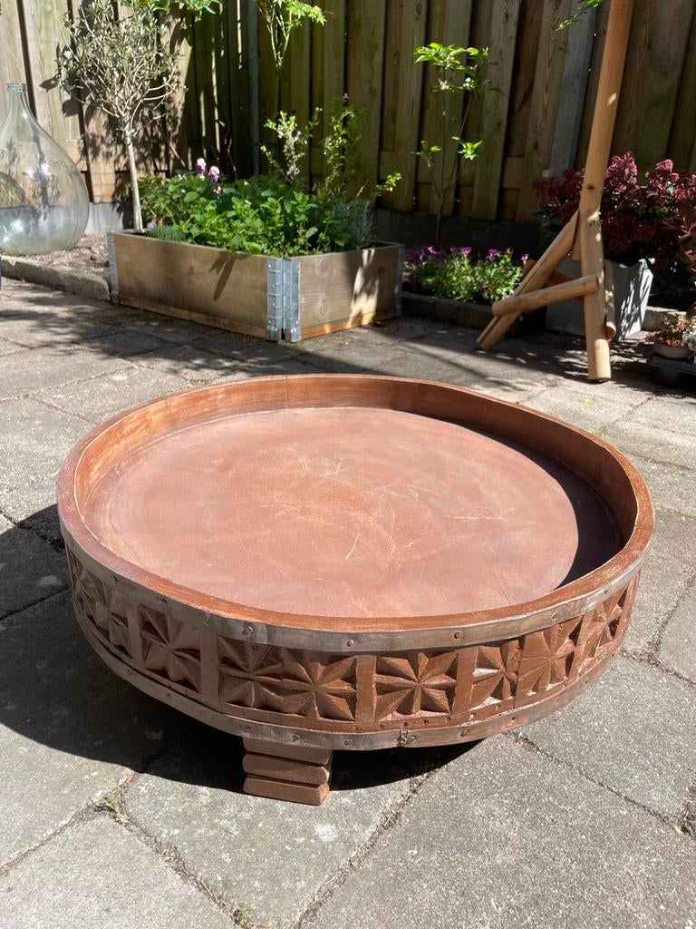 Chakki tafel, Huis en Inrichting, Tafels | Bijzettafels, Ophalen, Zo goed als nieuw, 75 cm of meer, 60 cm of meer