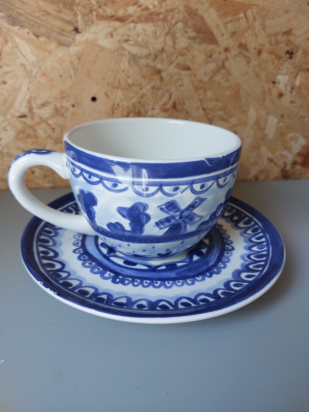 Blond Amsterdam delfts blond kop en schotel, Huis en Inrichting, Keuken | Servies, Blond Amsterdam, Ophalen of Verzenden, Zo goed als nieuw