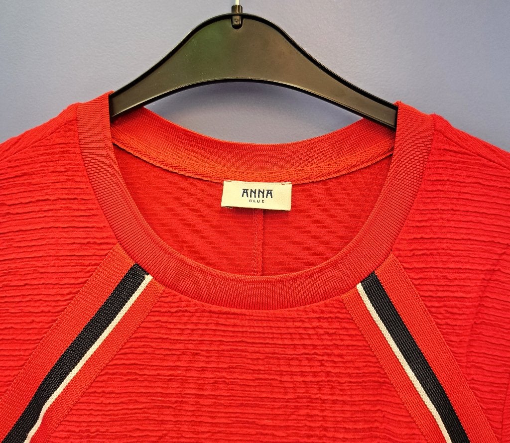 Anna van Toor knal rode jurk met zwarte band maat 44 48158, Kleding | Dames, Anna van Toor, Anna van Toor, ., Maat 42/44 (L)