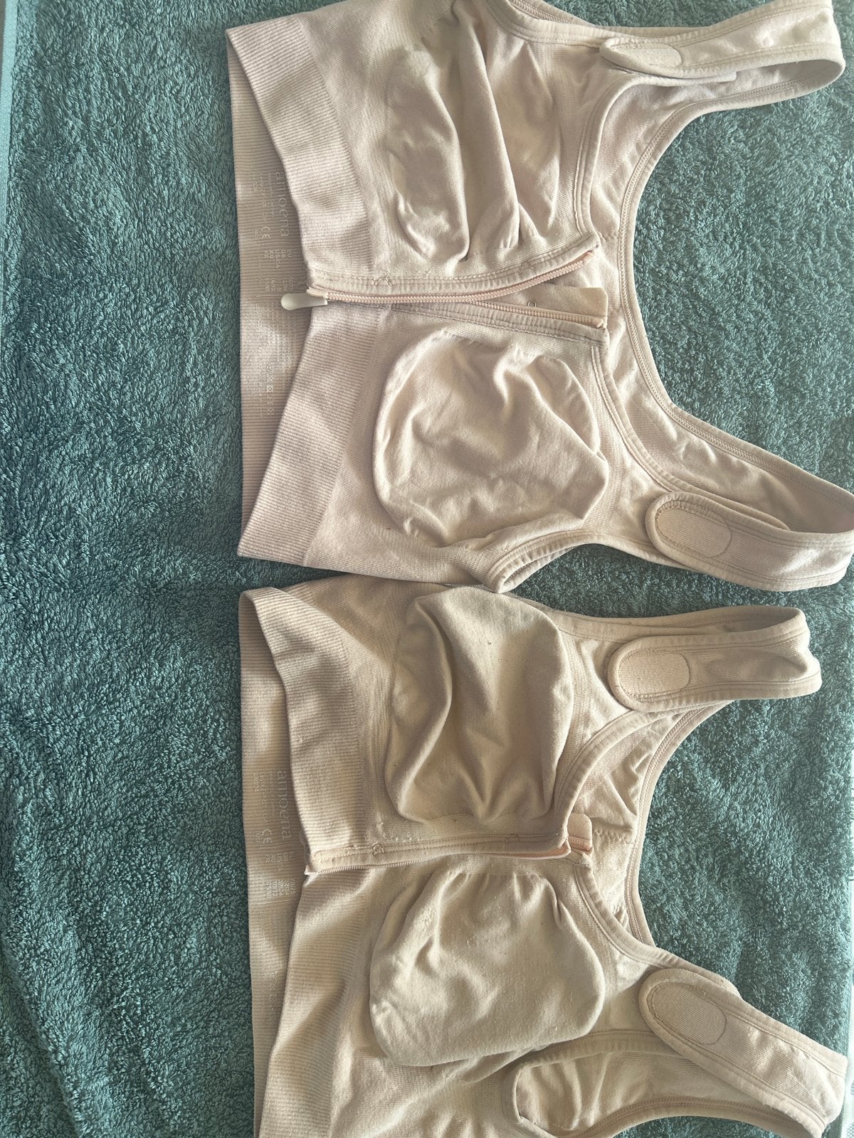 2x Amoena compression bra Leyla, Kleding | Dames, Ondergoed en Lingerie, BH, Beige, Ophalen of Verzenden