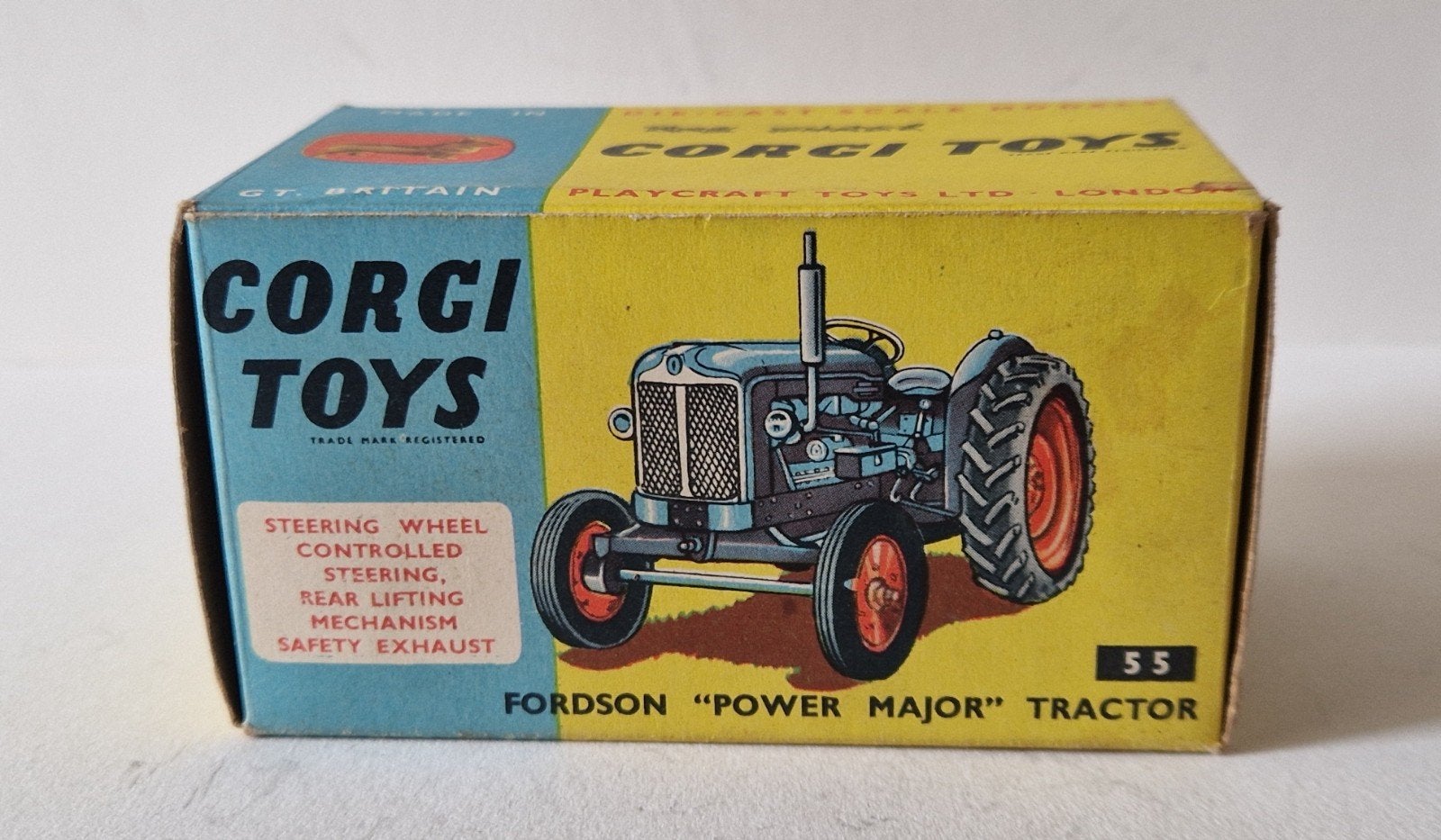 Corgi Toys 55 Fordson Tractor (Empty Box), Hobby en Vrije tijd, Verzenden, Gebruikt, Tractor of Landbouw, Corgi