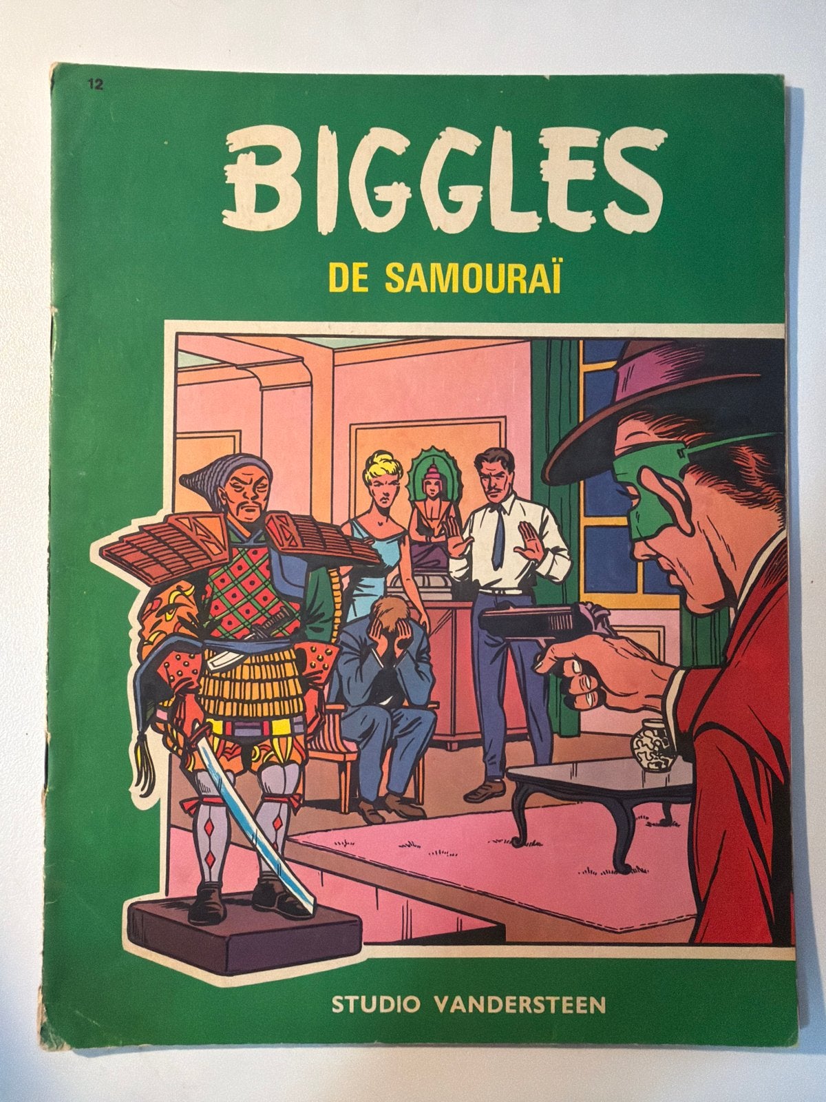 Biggles De Samouraï - nr 12.  Studio Vandersteen, Eén stripboek, Ophalen of Verzenden, Gelezen