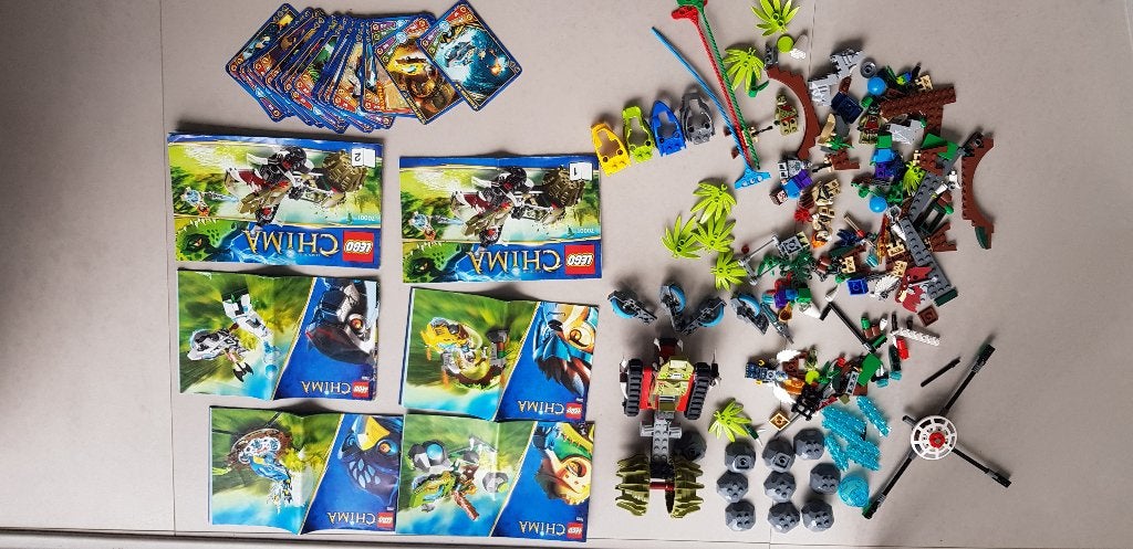 Lego Chima: Crawley, Crominus, Lennox, Eglor, Winzar, Overige thema's, Lego, Ophalen of Verzenden, Zo goed als nieuw