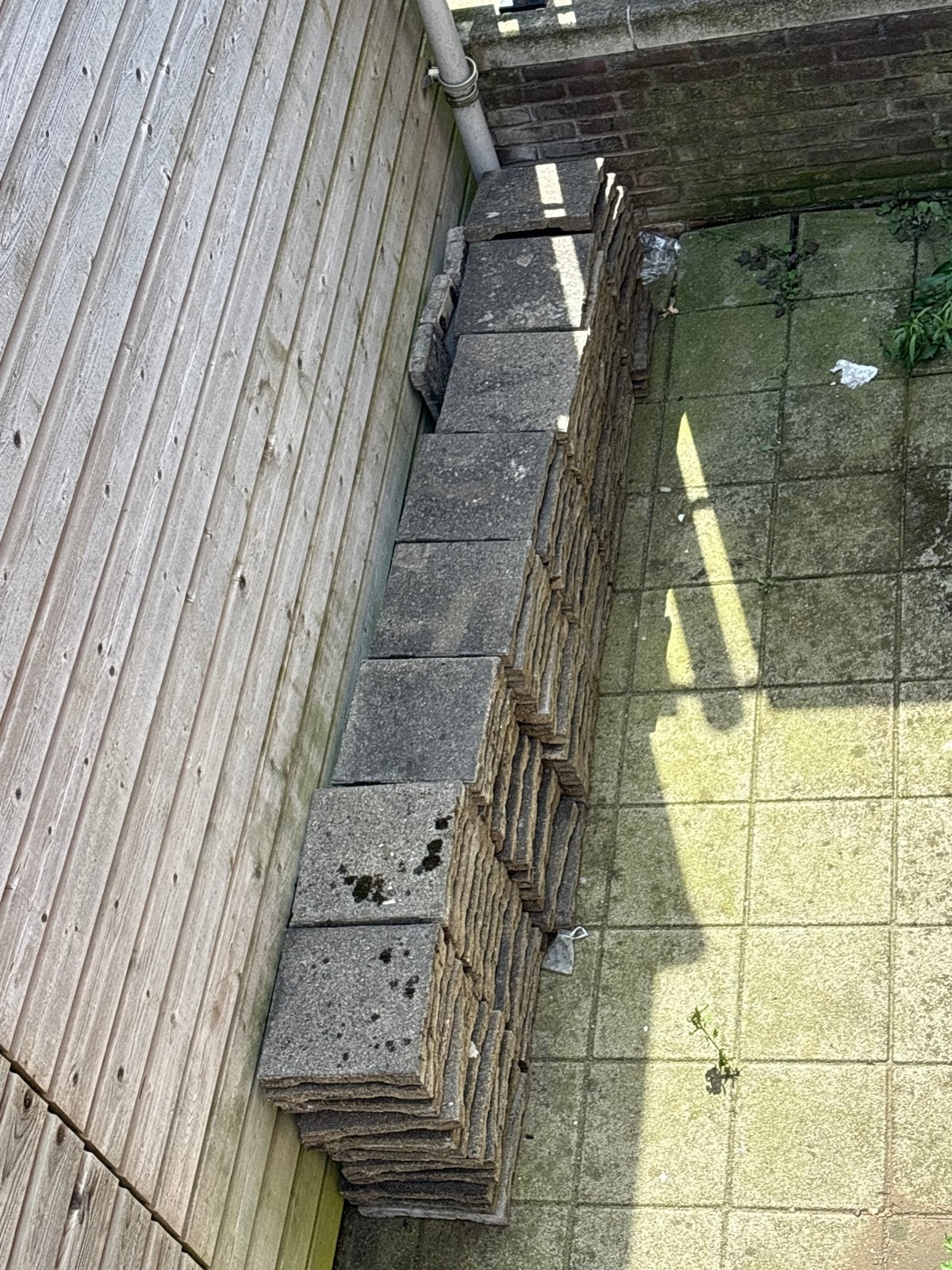 Gebruikte terrastegels, grijs, ca. 10 m², Ophalen, Gebruikt, 10 m² of meer, Beton