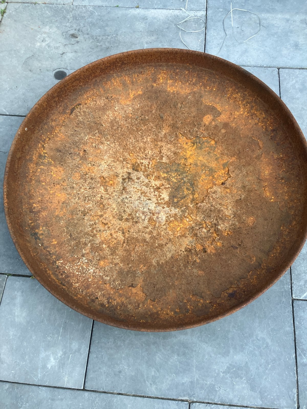 Grote roestige vuurschaal 90 cm, Tuin en Terras, Ophalen, Gebruikt, Vuurkorf