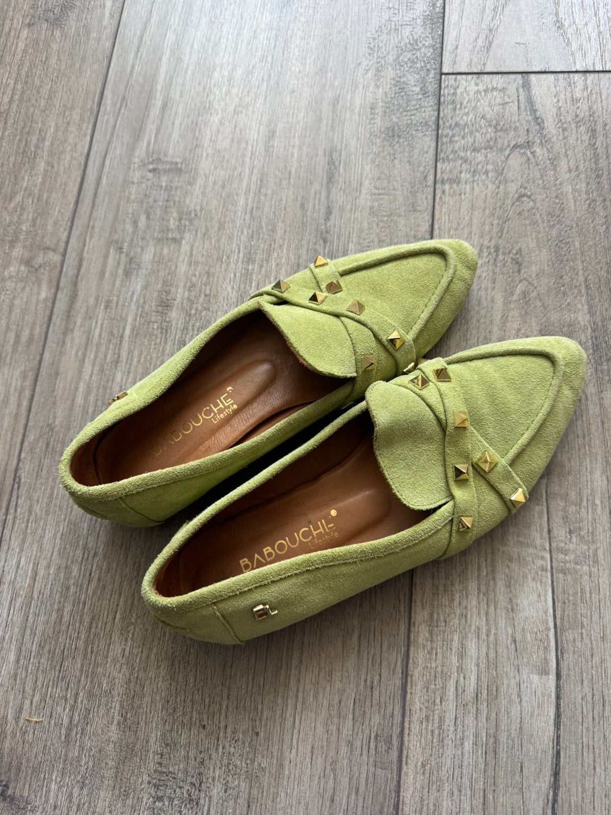 Babouche loafers, Instappers, Ophalen of Verzenden, Gedragen, Groen
