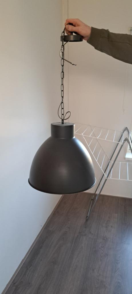 Zgan antraciete hanglamp, Ophalen, Zo goed als nieuw, Minder dan 50 cm