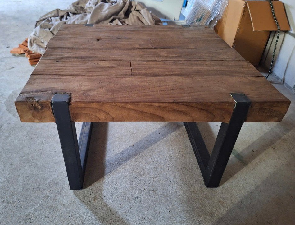 Salon tafel, Huis en Inrichting, Tafels | Salontafels, Ophalen, Zo goed als nieuw, Rechthoekig, 50 tot 100 cm