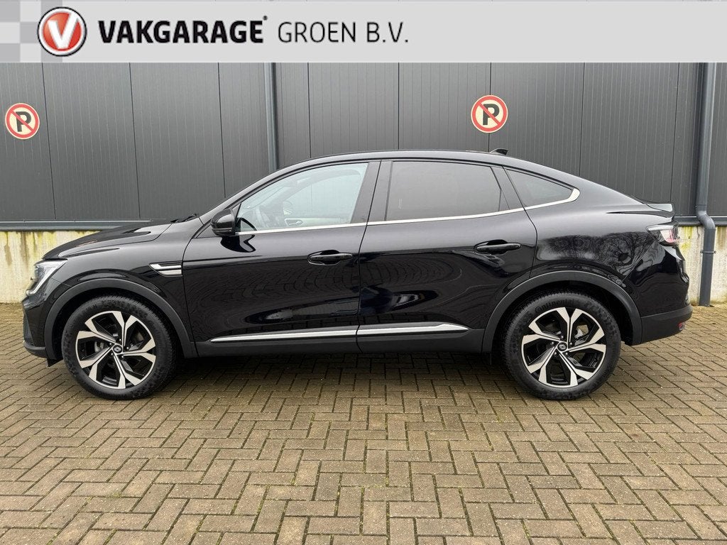 Renault Arkana 1.6 E-Tech hybrid 145 techno / camera / cruis, Auto's, Renault, Gebruikt, 4 cilinders, Leder en Stof, Zwart