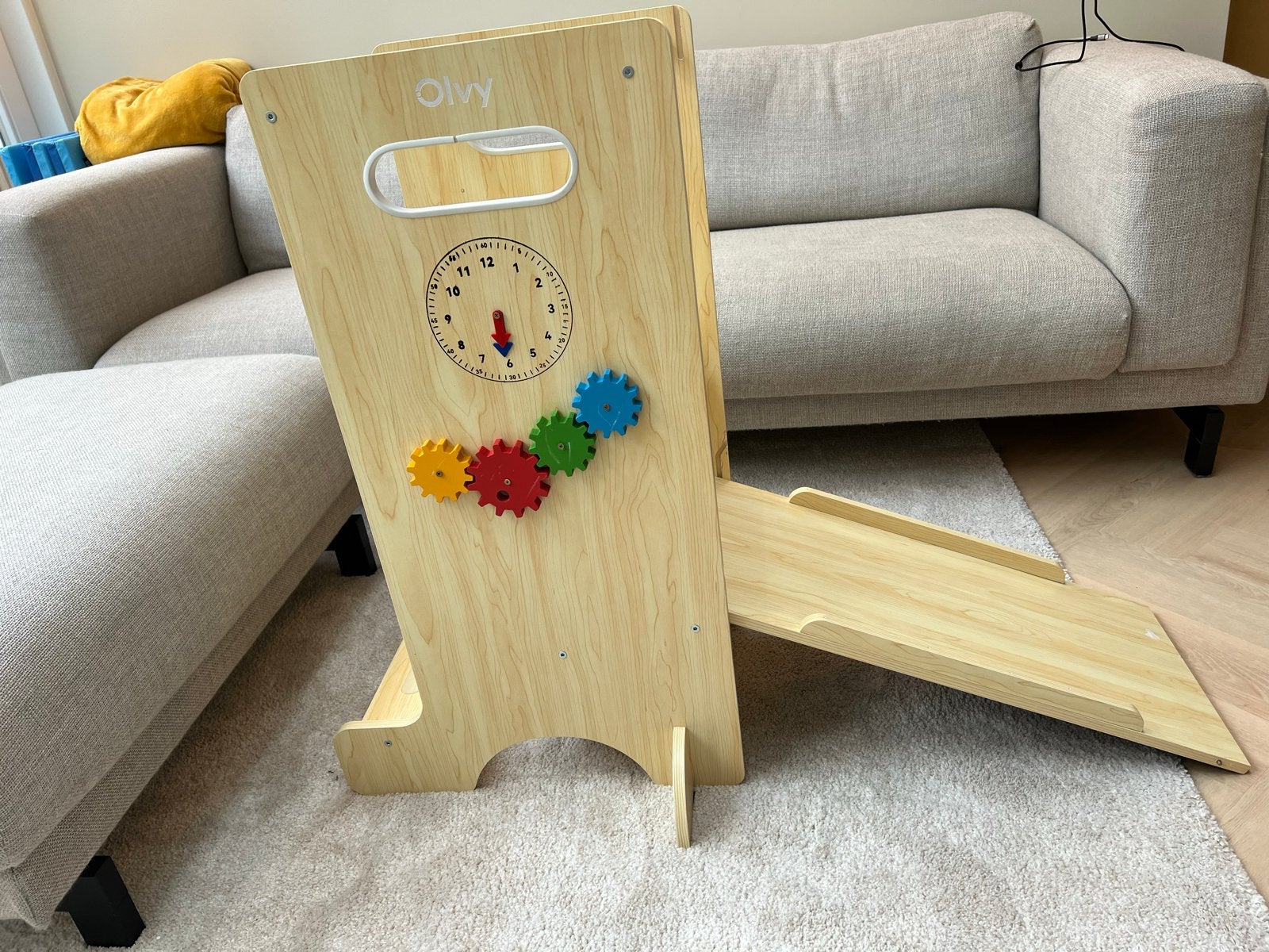 Ollvy Montessori Leertoren met glijbaan en activiteiten, Ophalen, Zo goed als nieuw, Knutselen