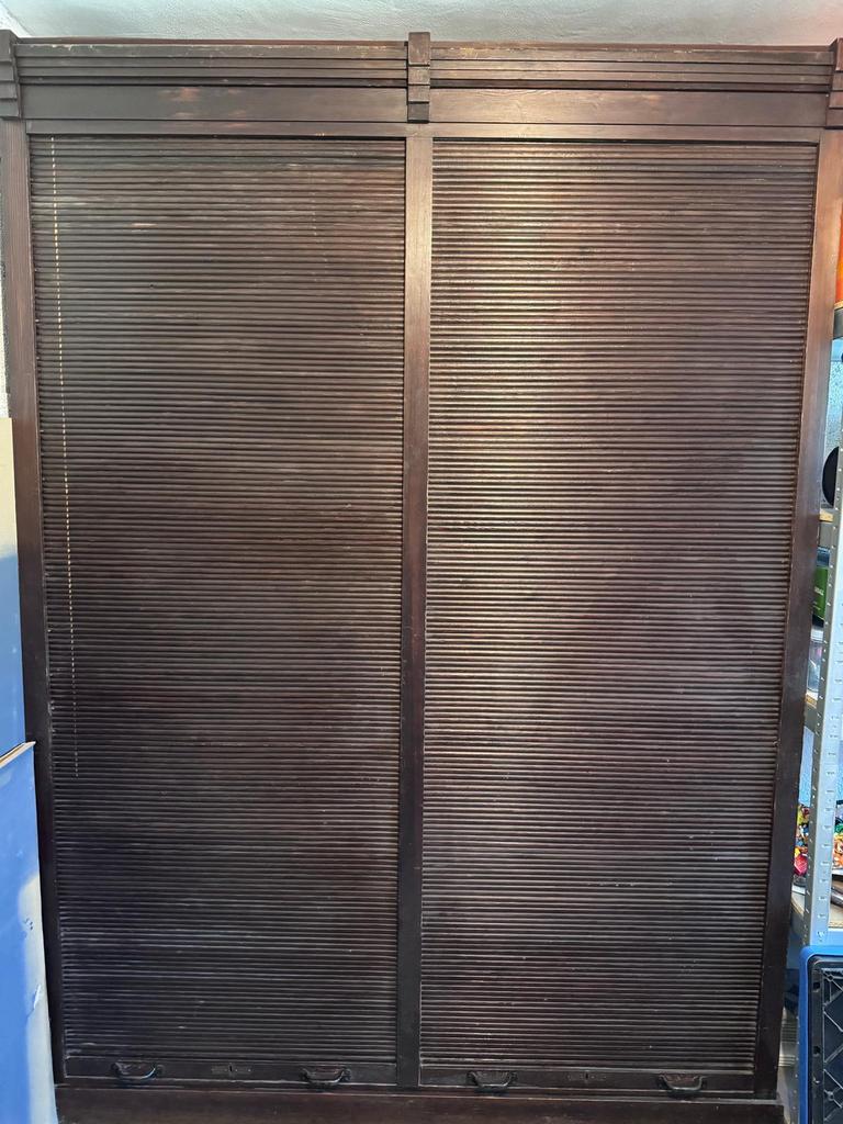 Mooie kast met louvre roldeuren, Ophalen of Verzenden, 25 tot 50 cm