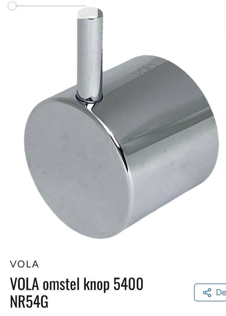 Vola omstelkraan NR54G-16 Chroom, Ophalen of Verzenden, Nieuw, Chroom, Bad
