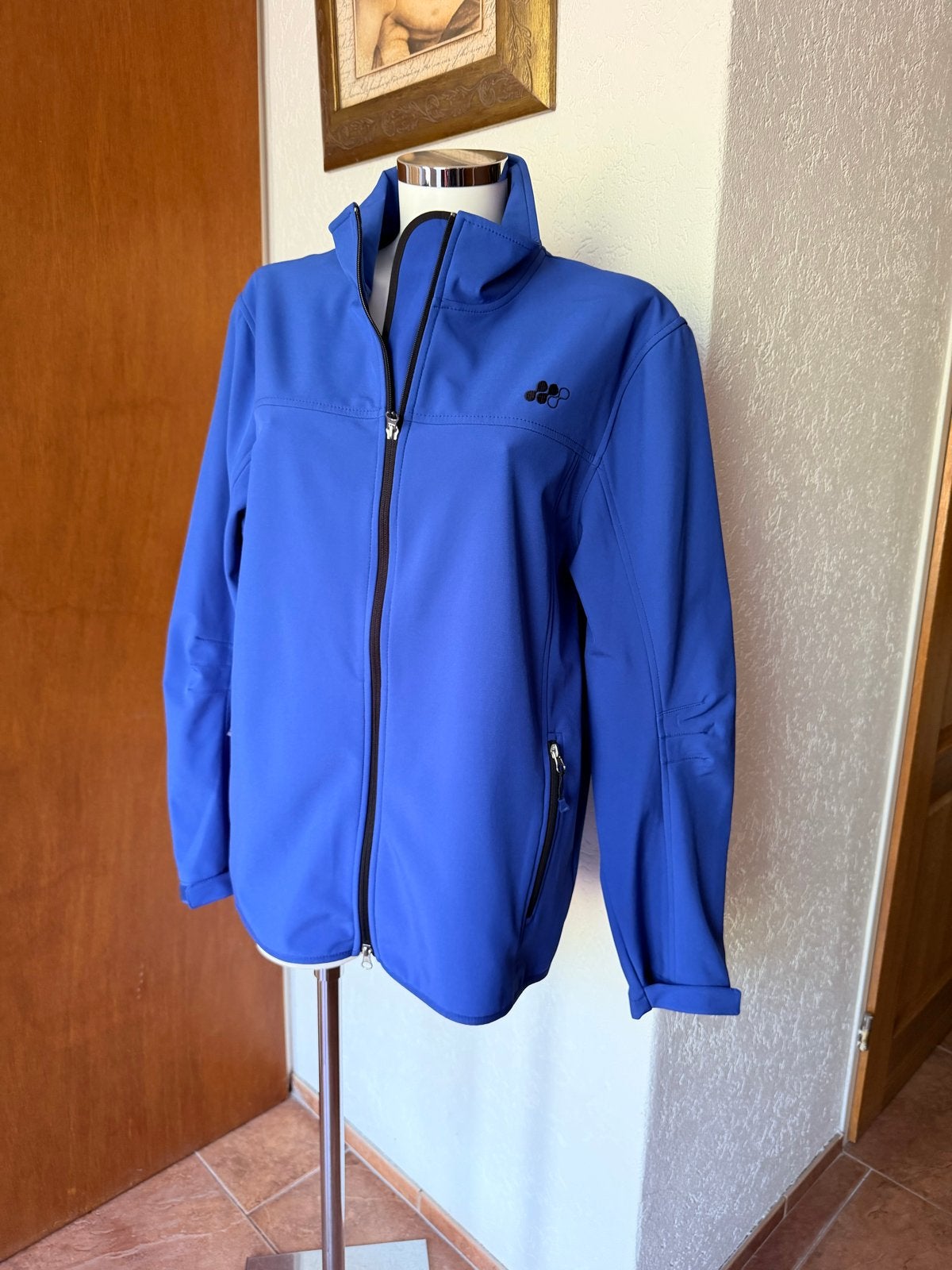 Identic Softshell Jas Maat M 48/50 - Blauw, Ophalen of Verzenden, Zo goed als nieuw, Maat 48/50 (M), Blauw
