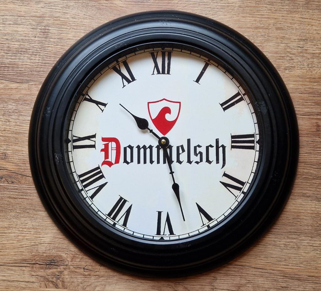 Oude Dommelsch Café klok, Verzamelen, Biermerken, Ophalen of Verzenden, Gebruikt, Reclamebord, Plaat of Schild, Overige merken