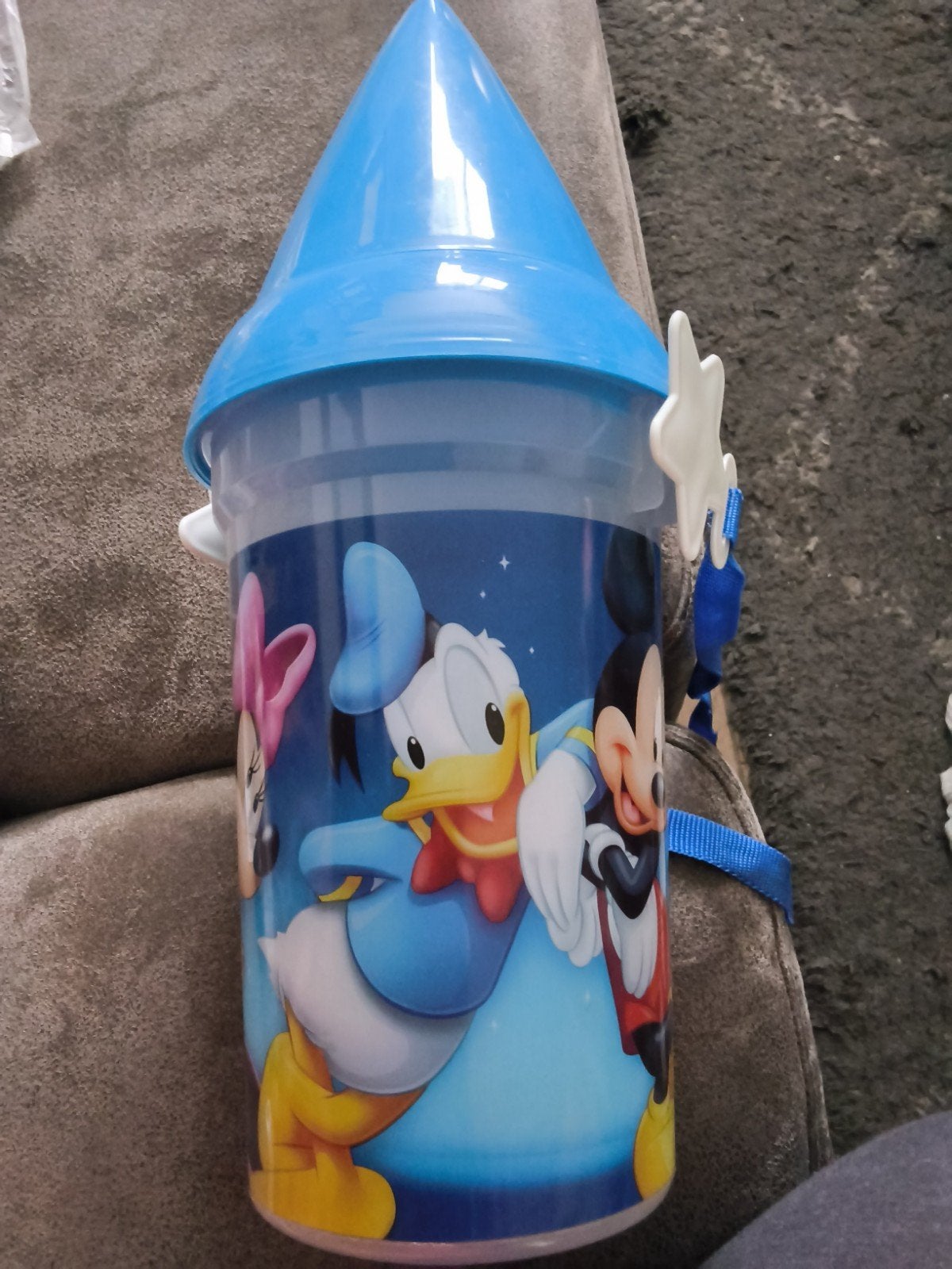 Disney popcorn beker - Mickey, Minnie, Donald & Katrien, Verzamelen, Ophalen of Verzenden, Mickey Mouse, Zo goed als nieuw, Overige typen