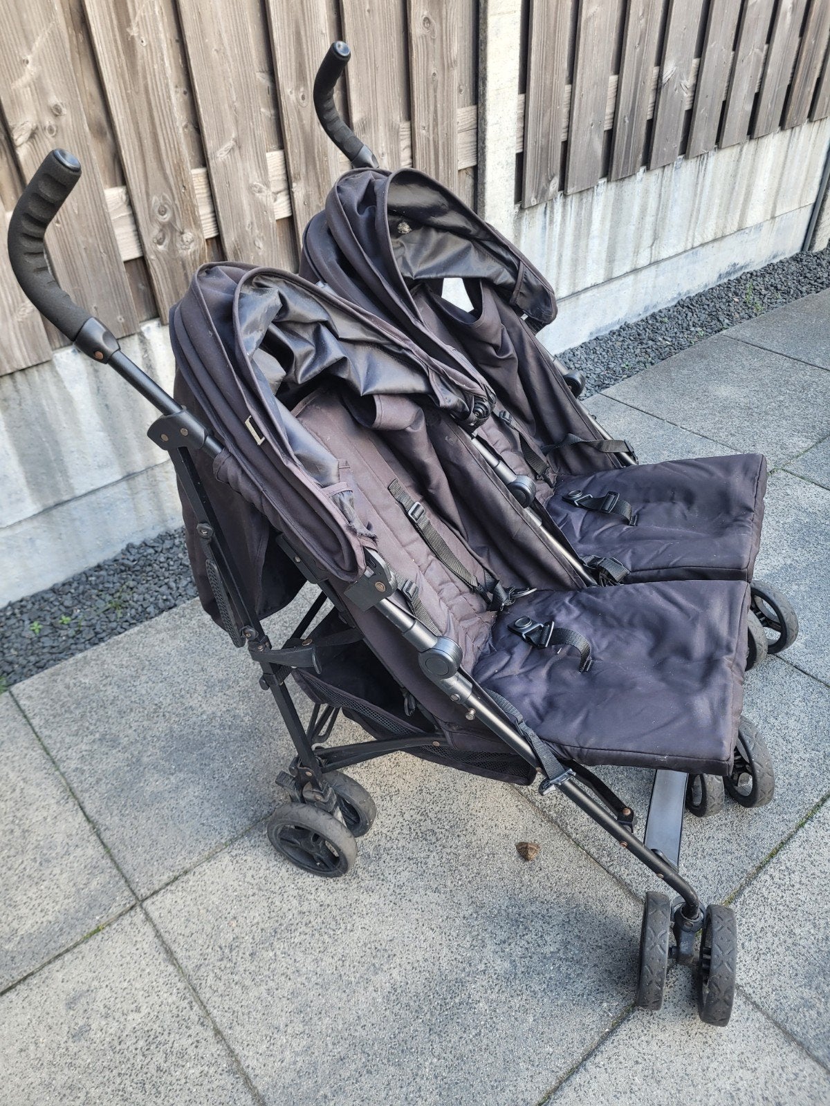 Buggy twee zits zwart, Ophalen of Verzenden, Gebruikt, Overige merken, Duomodel