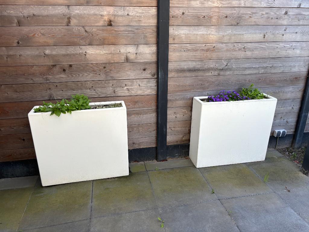 Plantenbak 90x25x80 set van 2 stuks, Ophalen, Kunststof, Gebruikt, 60 tot 100 cm