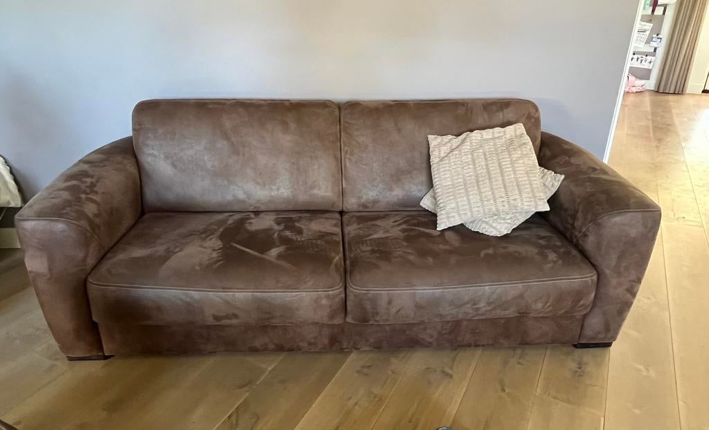 Bank en fauteuils, Ophalen, Driepersoons, 75 tot 100 cm, Zo goed als nieuw