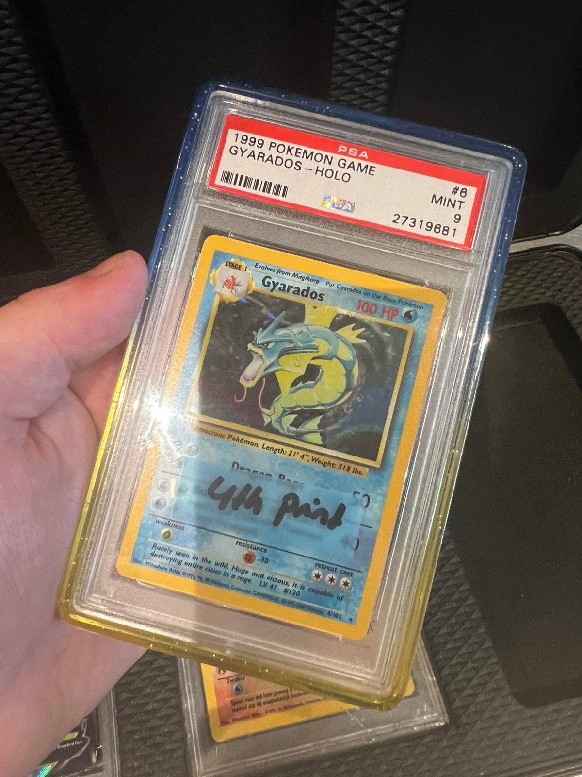 Gyarados Base Set 1999 PSA 9, Ophalen of Verzenden, Zo goed als nieuw
