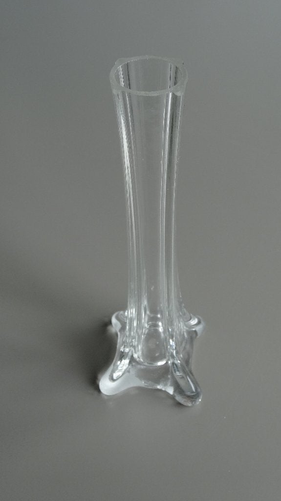 vaasje vaas glas nieuw 20 cm hoog, Ophalen of Verzenden, Nieuw, Glas