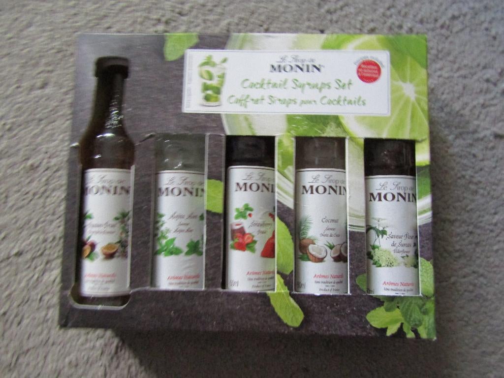 Set Monin cocktail siropen NIEUW en ALLEEN OPHALEN., Ophalen