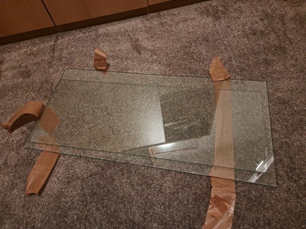 2 x glasplaat vitrine, Huis en Inrichting, Ophalen, 50 tot 100 cm, Minder dan 100 cm, 25 tot 50 cm