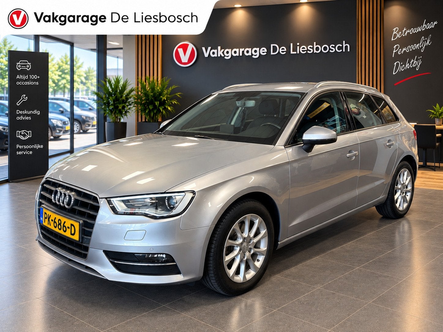 Audi A3 Sportback 1.6 TDI Ambition Pro Line S/navi/standkach, Auto's, Dealer onderhouden, Stof, Gebruikt, Euro 6