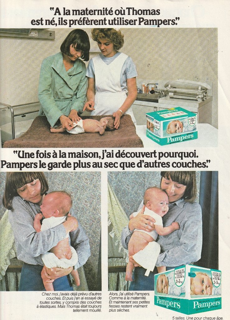 Retro reclame 1979 Pampers baby luiers voor baby Thomas, Verzamelen, Verzenden, Overige typen