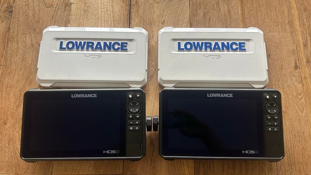 2 x Lowrance HDS 9 Live, met 2 x 3-1 transducer, Watersport en Boten, Ophalen of Verzenden, Zo goed als nieuw, Overige typen