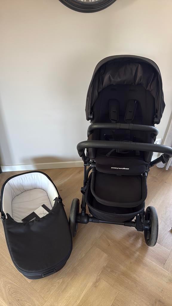 Easywalker harvey 5 kinderwagen/buggy zwart., Ophalen, Zo goed als nieuw, Overige merken, Met reiswieg