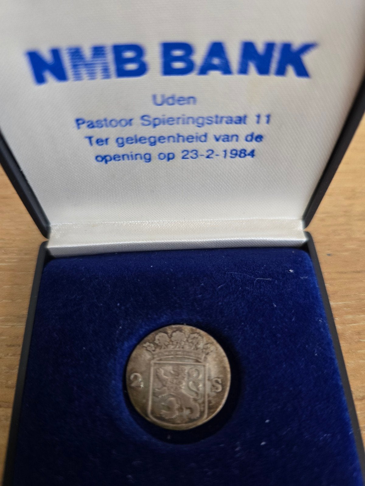 Zilveren 2 stuiver munt 1760 - NMB Bank uitgave 1984, Postzegels en Munten, Munten | Nederland, Vóór koninkrijk, Zilver, Losse munt