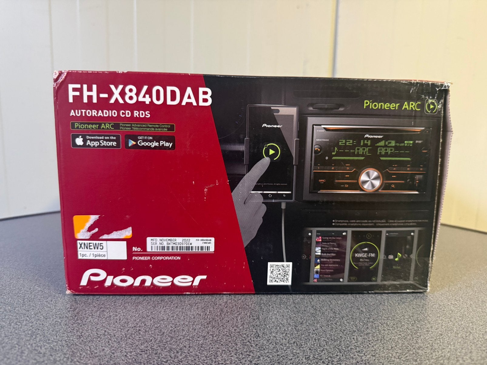 Pioneer FH-X840DAB Autoradio Dubbel din CD Tuner-USB-DAB+ -, Auto diversen, Autoradio's, Ophalen of Verzenden, Nieuw