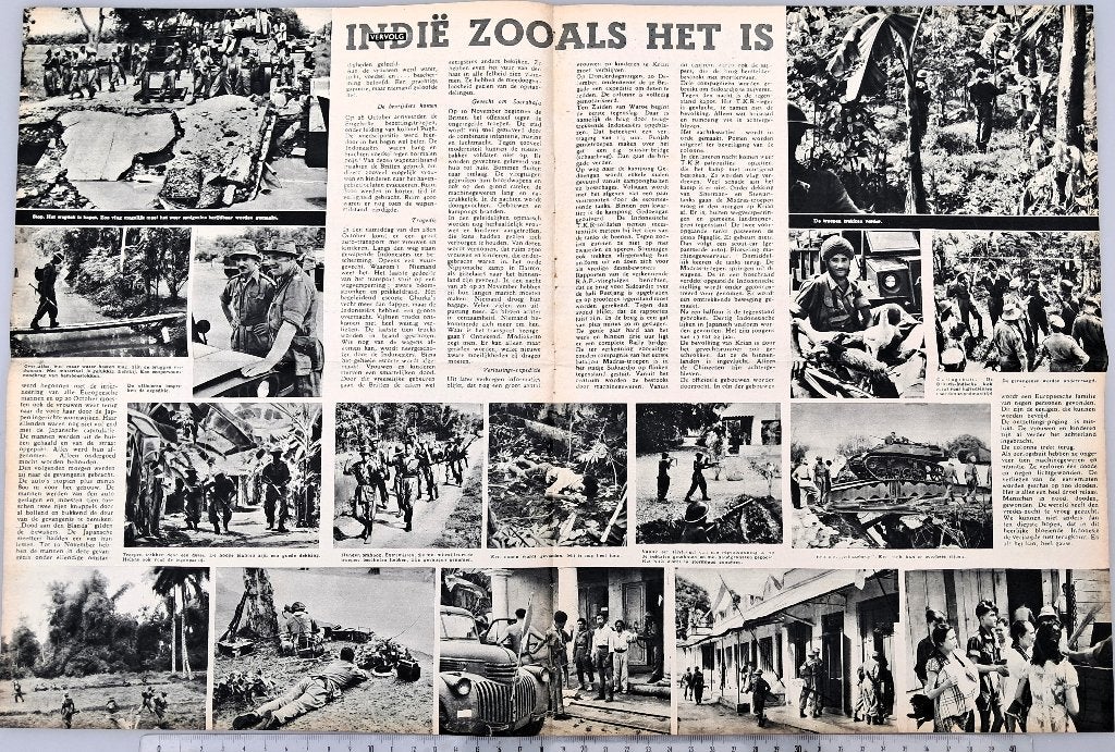 Leger Indië 1946; Art.3 blz. Indië zoals het nu is, Verzamelen, Foto's en Prenten, Verzenden, Voor 1940, Gebruikt, Overige onderwerpen