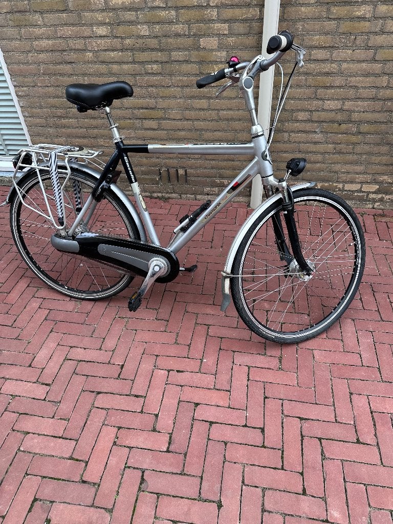 Gazelle fiets - Herenfiets - Zilver/Zwart - Gebruikt, Ophalen, Gebruikt, Versnellingen, 57 tot 61 cm