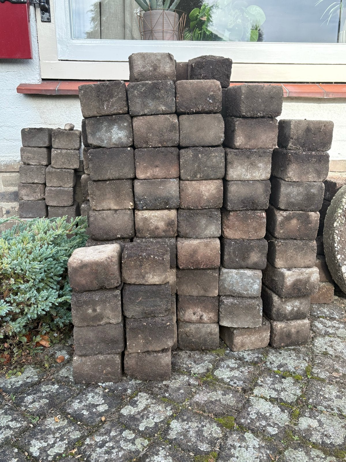 Gebruikte betonnen klinkers - ca. 3 m², Ophalen, Gebruikt, Klinkers, 10 m² of meer