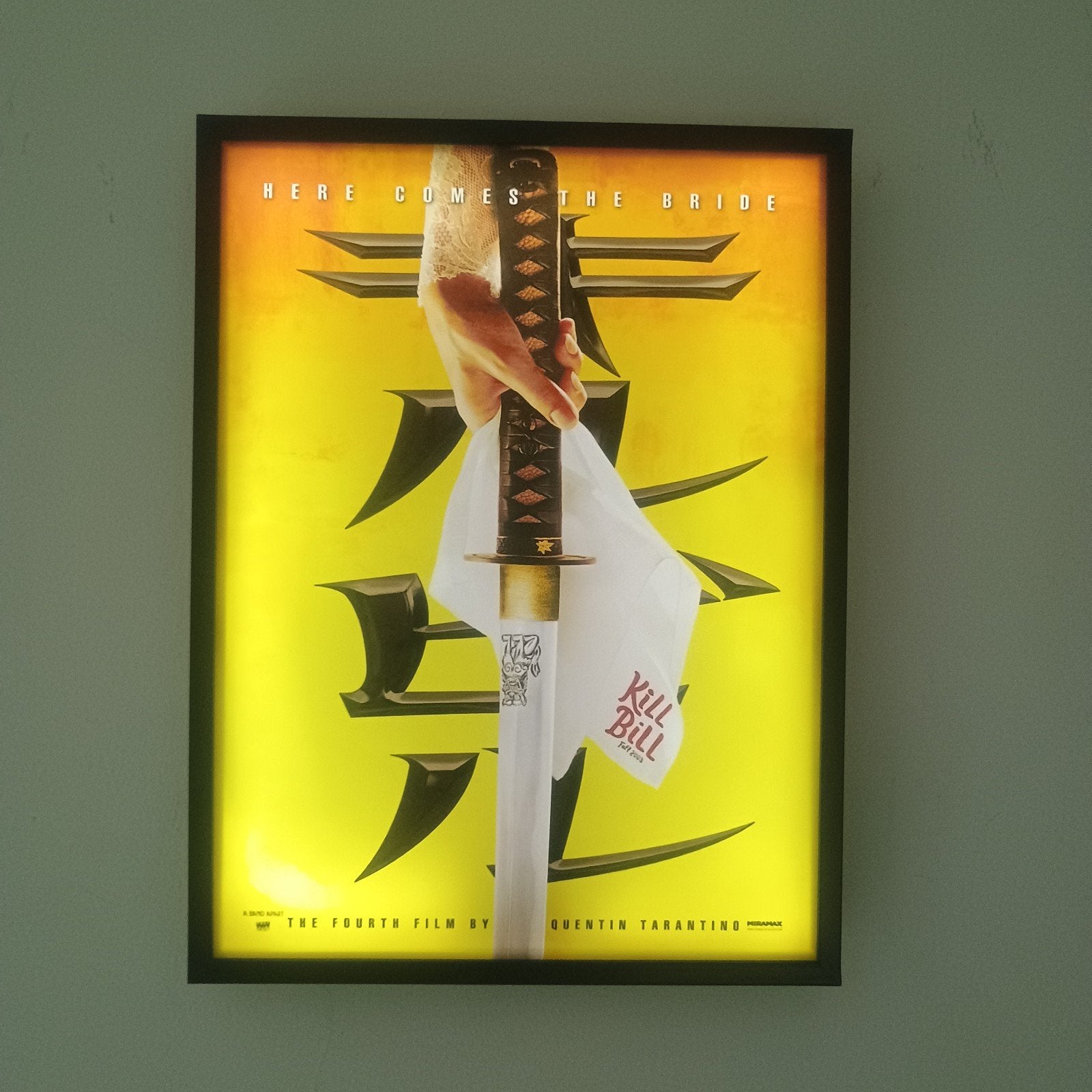Kill Bill poster lightbox, Verzenden, Poster