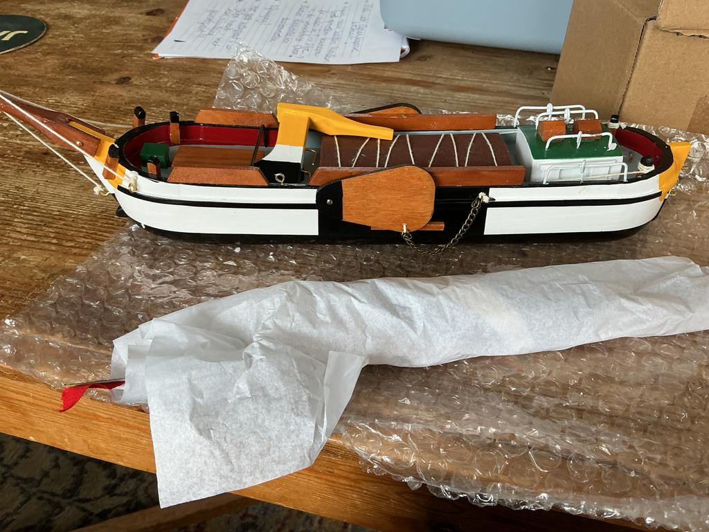 Houten Scheepsmodel Akkrum (Eildert Sietez) - Wit, 38 cm, Ophalen of Verzenden, Nieuw, Groter dan 1:32, Overige merken