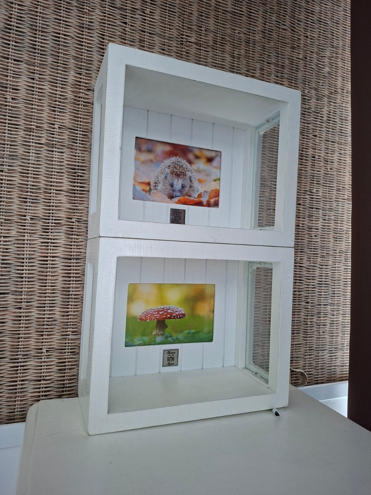 2 vitrine fotolijsten kastjes riviera maison, Zo goed als nieuw, Minder dan 100 cm, 25 tot 50 cm, 50 tot 100 cm