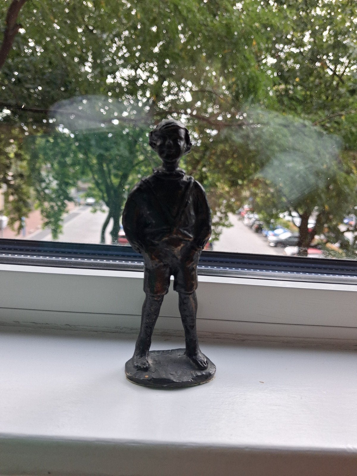 Binkie beeldje brons, Verzenden, Brons