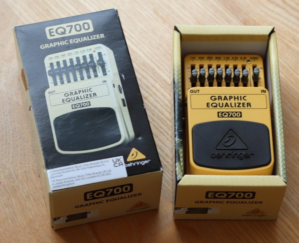 Behringer EQ700 Graphic Equalizer gitaar pedaal + doos, Muziek en Instrumenten, Ophalen of Verzenden, Zo goed als nieuw, Equalizer
