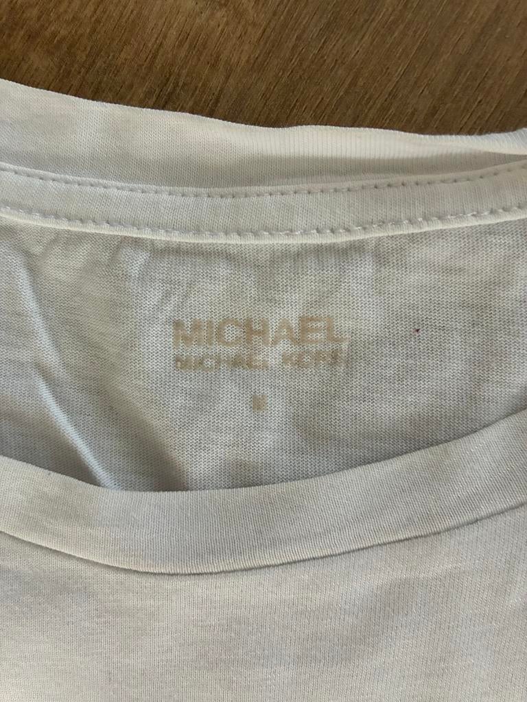 Michael Kors T-shirt met KORS-opdruk, Ophalen, Wit, Zo goed als nieuw, Korte mouw