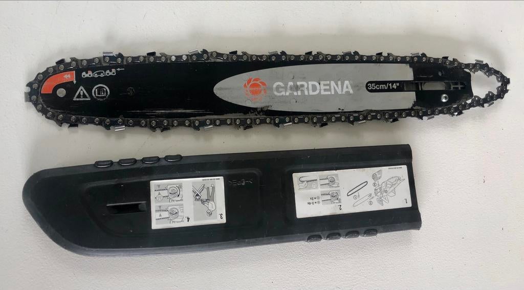 Gardena Kettingzaagblad met ketting 35cm/14", Ophalen of Verzenden, Gebruikt, Overige soorten