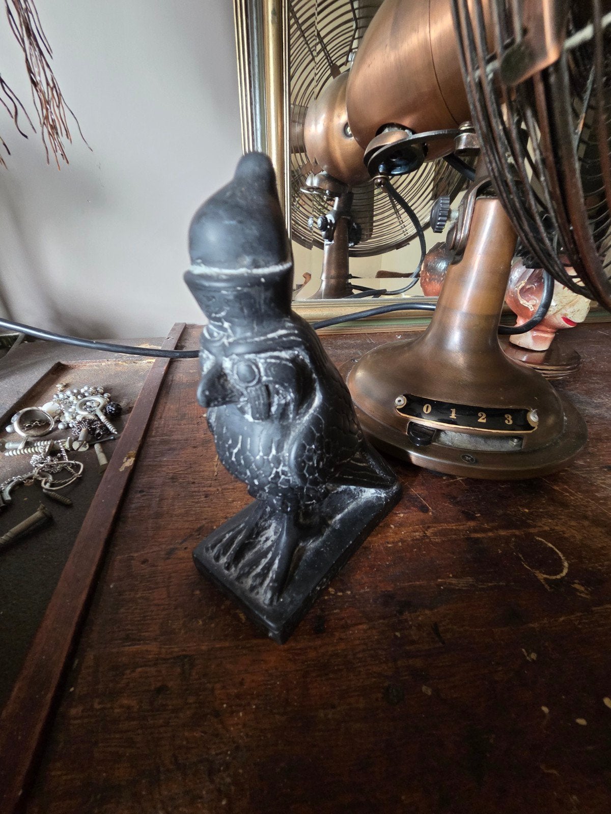 Egyptisch beeldje valk, Ophalen of Verzenden, Zo goed als nieuw, Dier