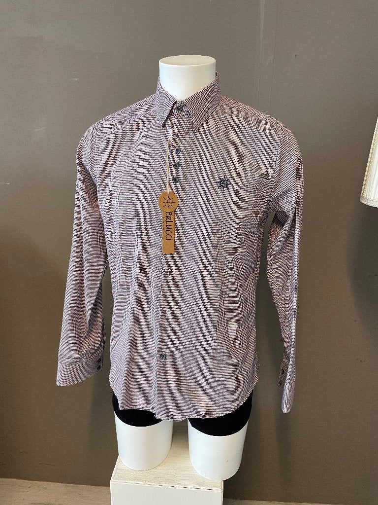 Ferlucci Overhemd Blouse Maat S Rood Nieuw met Kaartje, Ferlucci, Halswijdte 38 (S) of kleiner, Nieuw, Ophalen of Verzenden