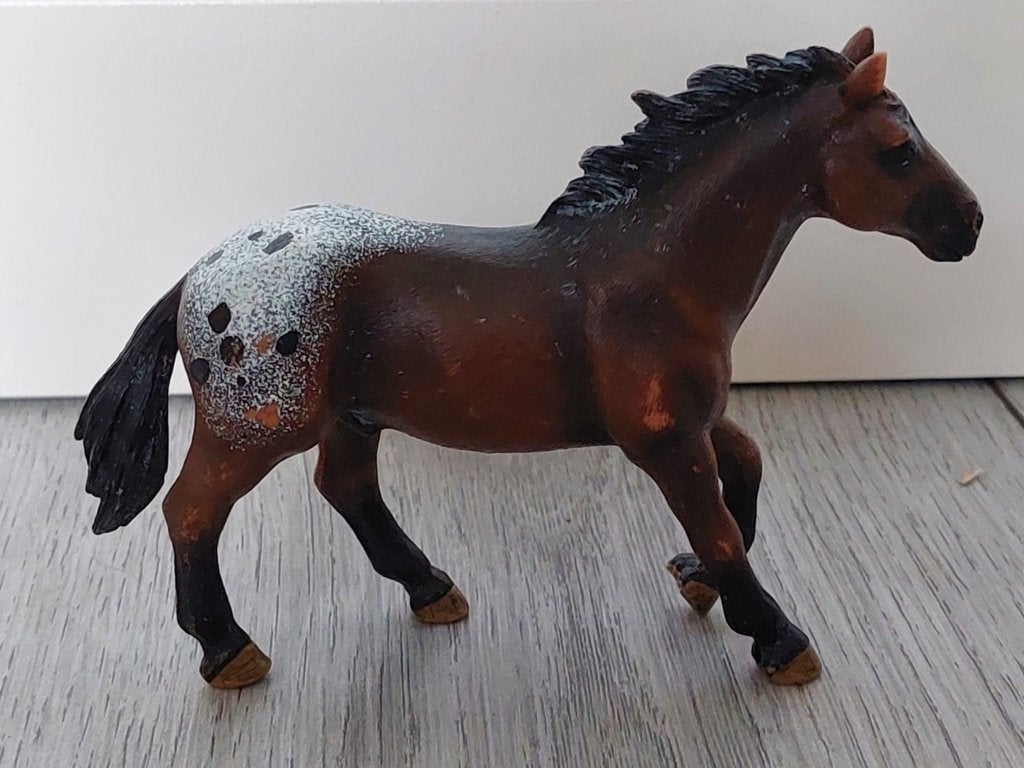 Schleich Appaloosa hengst - 13732, Ophalen of Verzenden, Gebruikt, Paard, Beeldje of Figuurtje